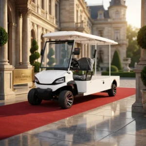 Street Legal 2 Seater Club Car Golf Cart with 48V Lithium Battery Electric Fuel for Resort Hotels