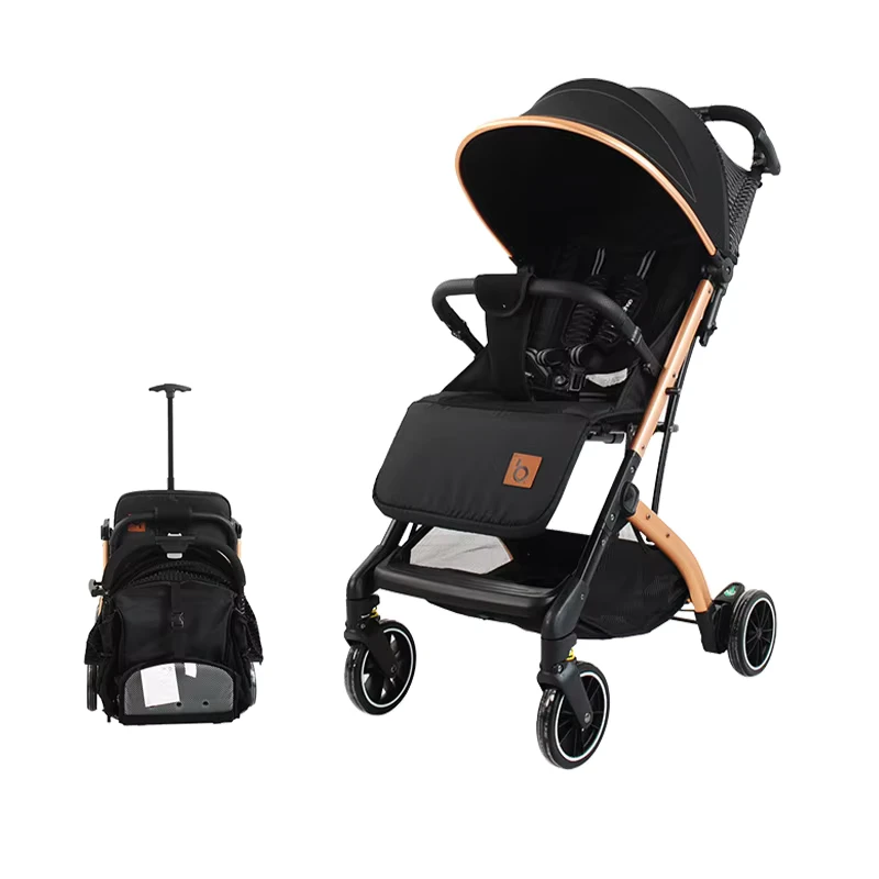 Stroller Vintage Baby Carriage Portable Travel Baby Compact Ultra Light Small Foldable Stroller for Baby