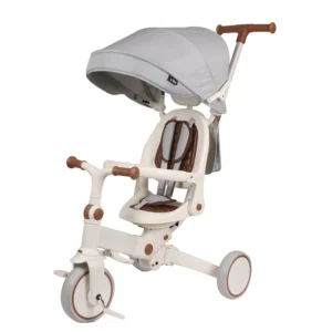 Strollers 4 in 1 Balance Bike Kid Pedal Tricycle Baby Push Car Manual Steel Frame With Aluminium Alloy Handle
