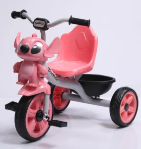 Stylish Kids’ Tricycle Steel Frame with Lights and Music Suitable for 3 10 Kids
