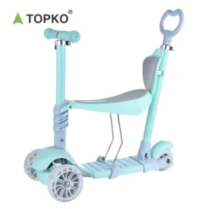 Suitable for Kids Aged 1-8 Years Old Can Sit in Five-in-one Mode Pedal Three-wheeled Children’s Scooter