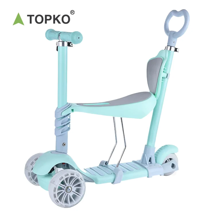 Suitable for Kids Aged 1-8 Years Old Can Sit in Five-in-one Mode Pedal Three-wheeled Children's Scooter