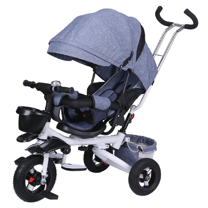 Sunshade Kids Stroller 1 3 6 Years Old Children Scooter 3 Wheel Kids Bike Baby Tricycle Swivel Seat for Half Reclining Papa Bike