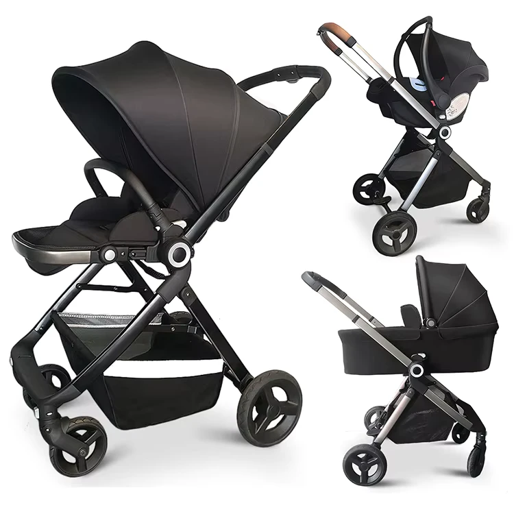 Support OEM ODM Aluminum Alloy Frame Portable Baby Stroller Two-way Foldable Seat Easy Folding 20KG Load Capacity for 0-3 Years
