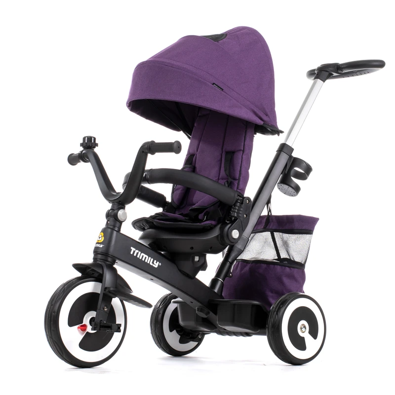 T618A Luxury Kids Tricycle Magnesium Alloy Ride on Toy Car Kids Tricycle Trike Stroller Safety Bar Child Tricycle