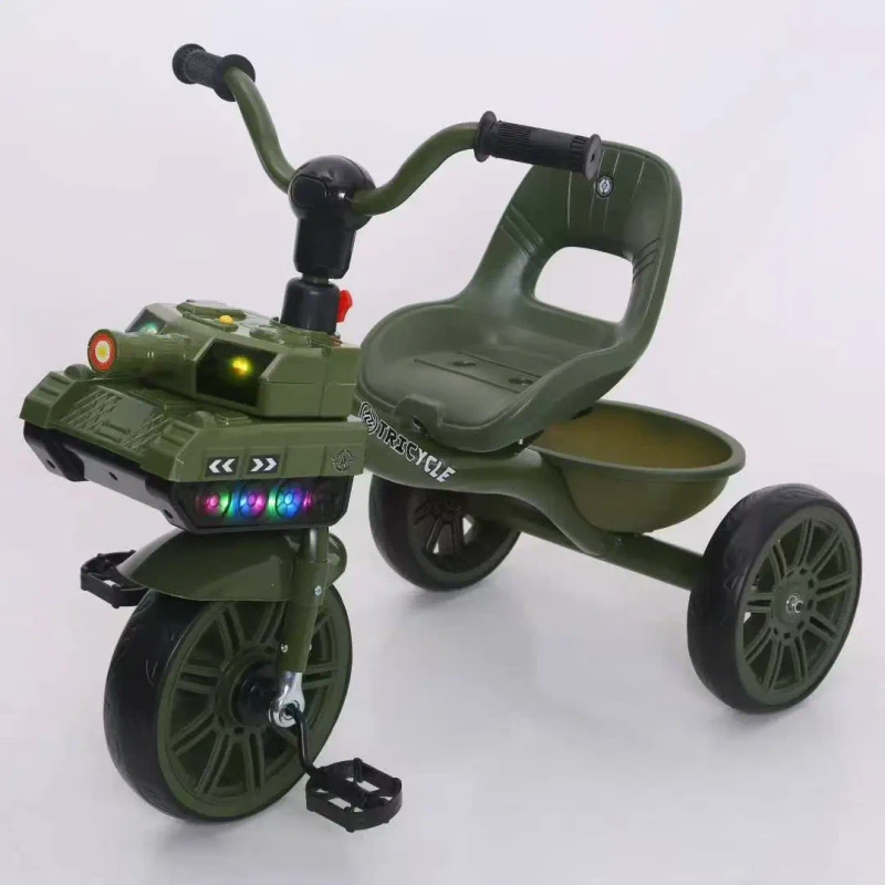 Tank Music Baby Tricycle Safety Certified Kids Tricycle