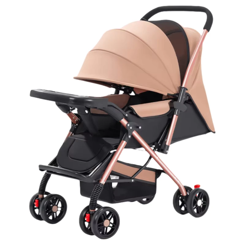 The Factory Is Selling a Foldable Portable Linen Stroller with a Detachable E3 Age Baby Stroller and a Dinner Plate