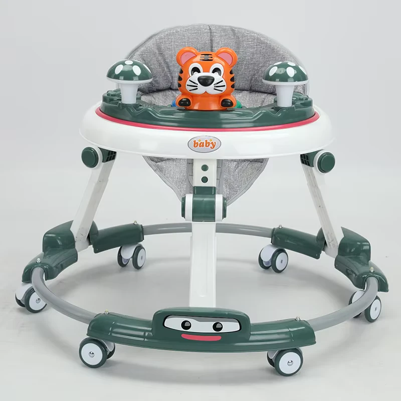 The Foldable Baby Walker with Music Children's Dining Chair with Adjustable Walking Walker Baby Walker
