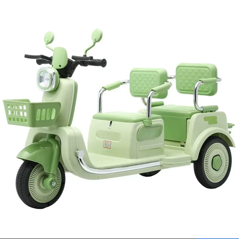 The New Hot Selling Electric Motorcycle Tricycle for Children Aged 2 Years Old Has a 6.7V Battery Dual Drive Car with 2 Seats