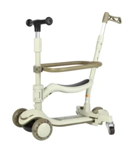 Three PU Wheels Multi Functional Swing Car Kids Push Sitting Scooter Folding Scooter