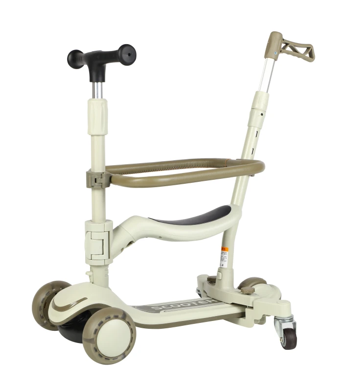 Three PU Wheels Multi Functional Swing Car Kids Push Sitting Scooter Folding Scooter