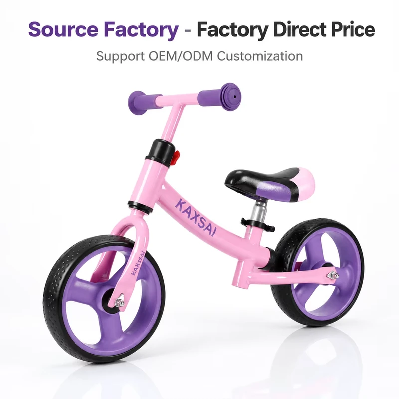 Toddler Balance Bike Adjustable Seat Lightweight Children's Learning Scooter No Pedal Riding Toy for Age 2 to 5