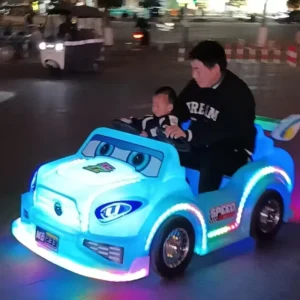 Top Seller Luminous Electric Remote Bumper Cars Steel Plastic Ride on RC Games for Kids and Adults Amusement Park Facility