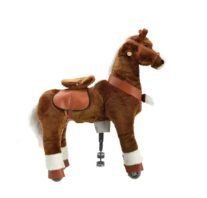 Toy Horse with 4 Wheels Ride Pony Riding Horse Toy for Kids