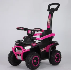 Toys Electric Vehicles Children Ride on Toys Car With Push Rod and Safety Guard Cars for Kids to Drive