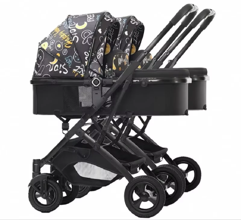 Twins 2 Kids 0 to 3 Years Double Big Baby Head Support Stroller Twin