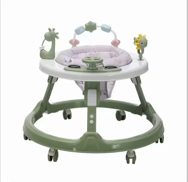 U shaped Fence Baby Walker with Music Disc Fabric CushionWholesale Multifunctional Toy Car Baby Girl Push Walker
