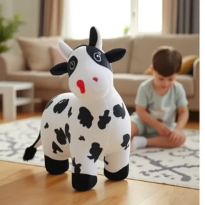 Unicorn Bouncy Horses Toddler Girl Bouncing Animal Hopper Inflatable Plush Hopping Toy Outdoor Indoor Ride on Bouncer Baby
