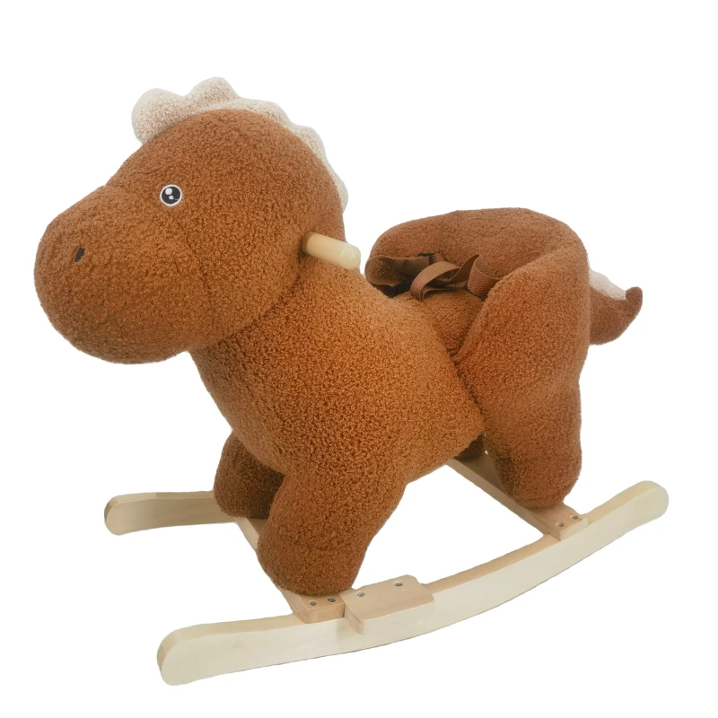 baby wooden rocker animal dinosaur chair