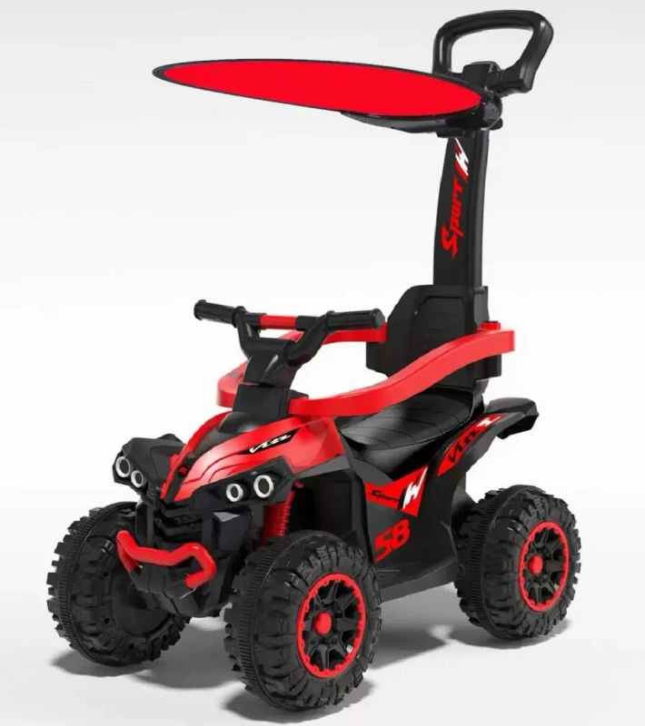 battery car ride on electric car 6v ride on car plastic kid toy kids with pushbar with canopy can remote control